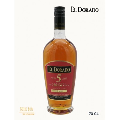 El Dorado, Rhum, 5 ans, 70cl, 40%